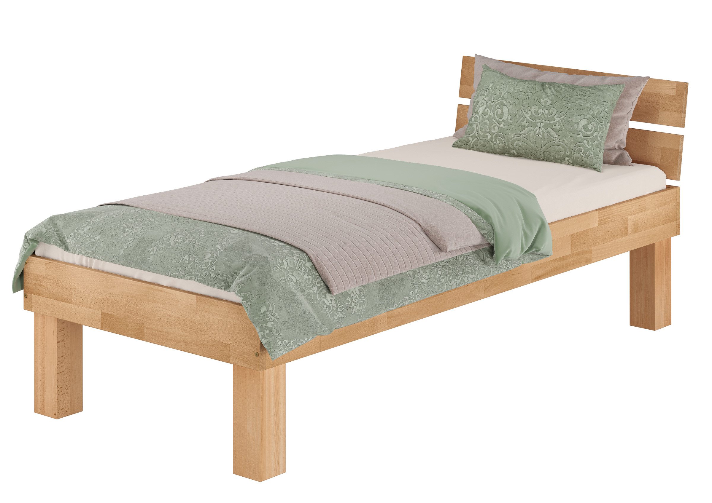ERST-HOLZ Bett Echtholzbett Massivholzbett Buche Verschiedene günstig online kaufen