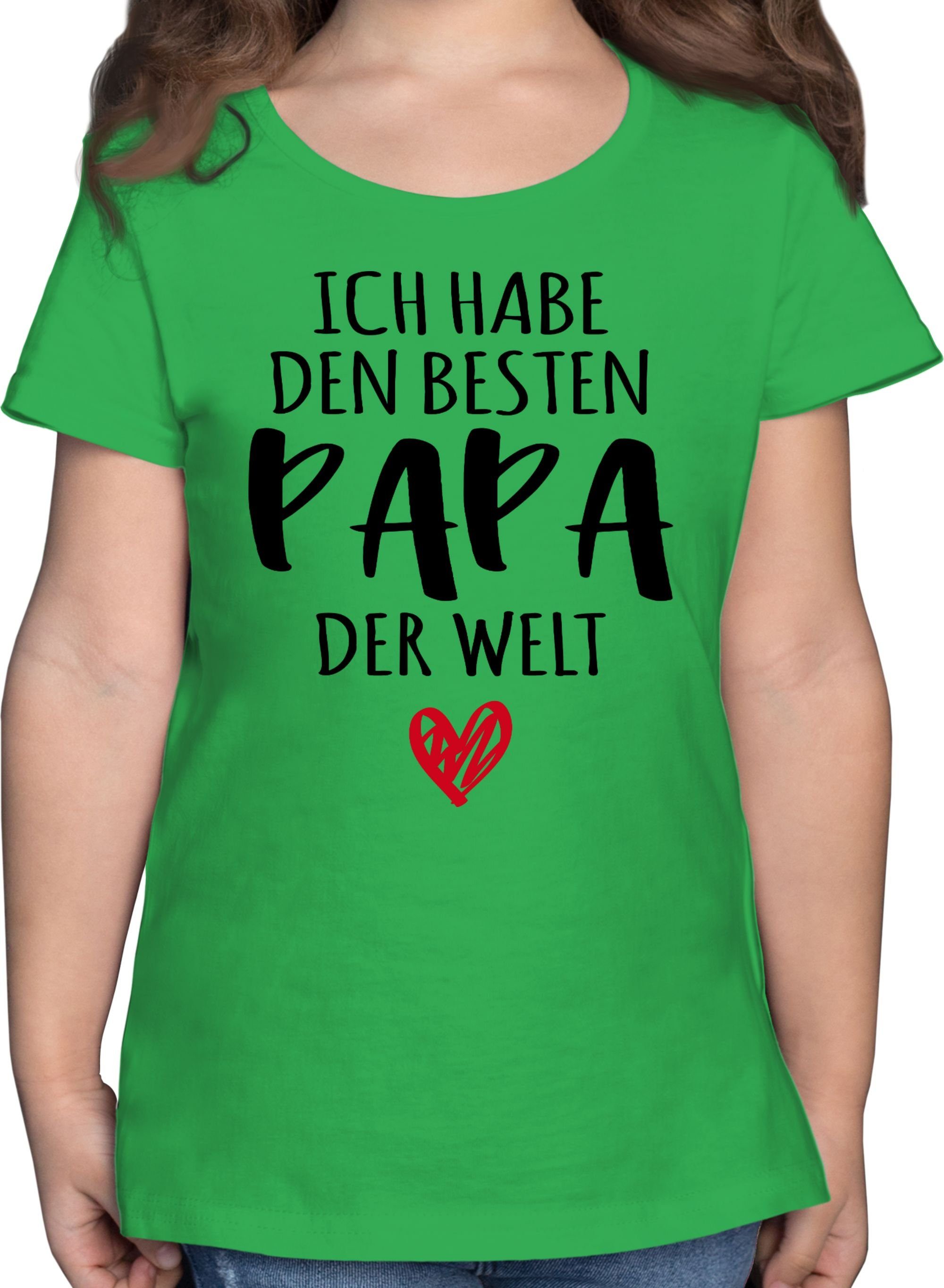 Shirtracer T-Shirt habe den Welt Beste 3 Grün Papa Ich Tochter besten & Geschenk Papa der Sohn Bester der ist Kinder - Papa