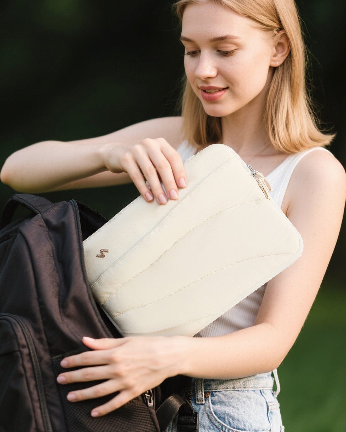 Inateck Laptoptasche 360° Schützende Notebook Hülle, für 13-14 Zoll MacBook Pro/Air M5 M4