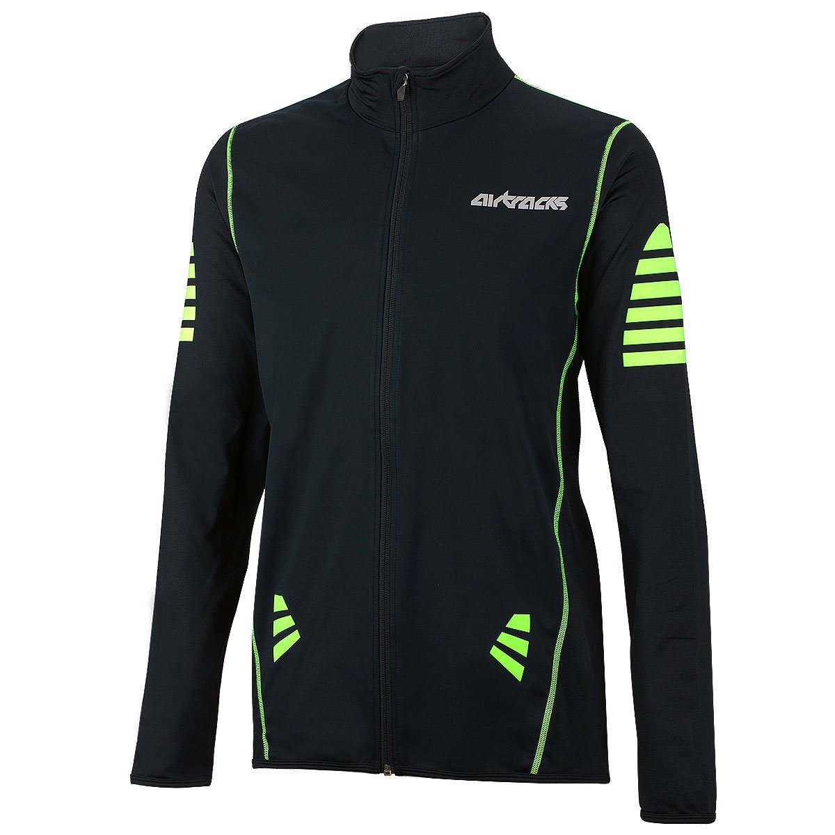 Airtracks Radtrikot Herren Windstopper Thermo Fahrradtrikot Langarm Pro Winter Fleece Radtrikot für Herbst-Winter » S M L XL XXL XXXL «