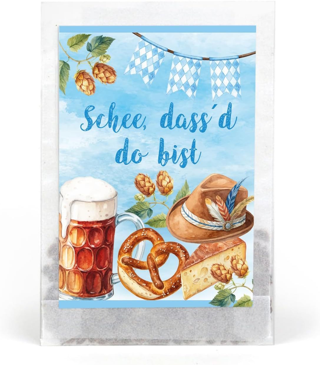 Logbuch-Verlag Dekofigur Samentütchen Bienenwiese 10er-Set, bayerisches Design