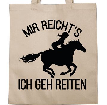 Shirtracer Umhängetasche Mir reichts ich geh reiten, Pferd