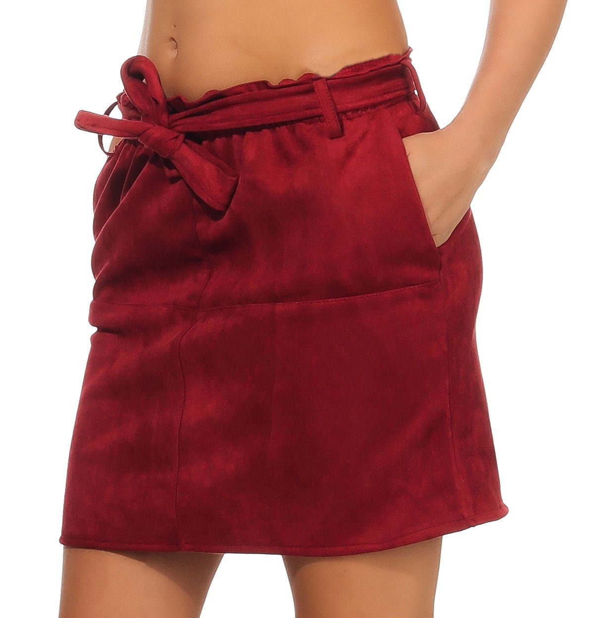 malito more than fashion Minirock malito Damen Rock, Winterrock in Velours günstig online kaufen