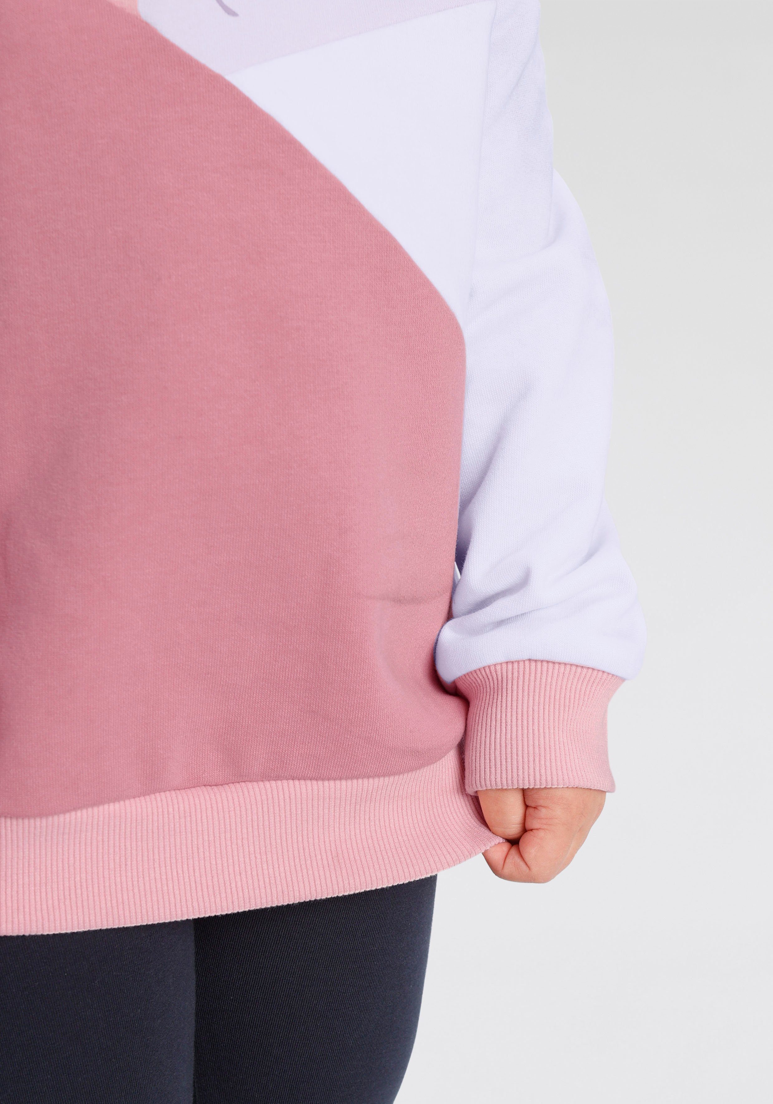 KangaROOS Sweatshirt Colorblocking für kleine Mädchen Colorblocking-Design, Langarm, lockere Passform, mit Logodruck – Bild 4 von 5