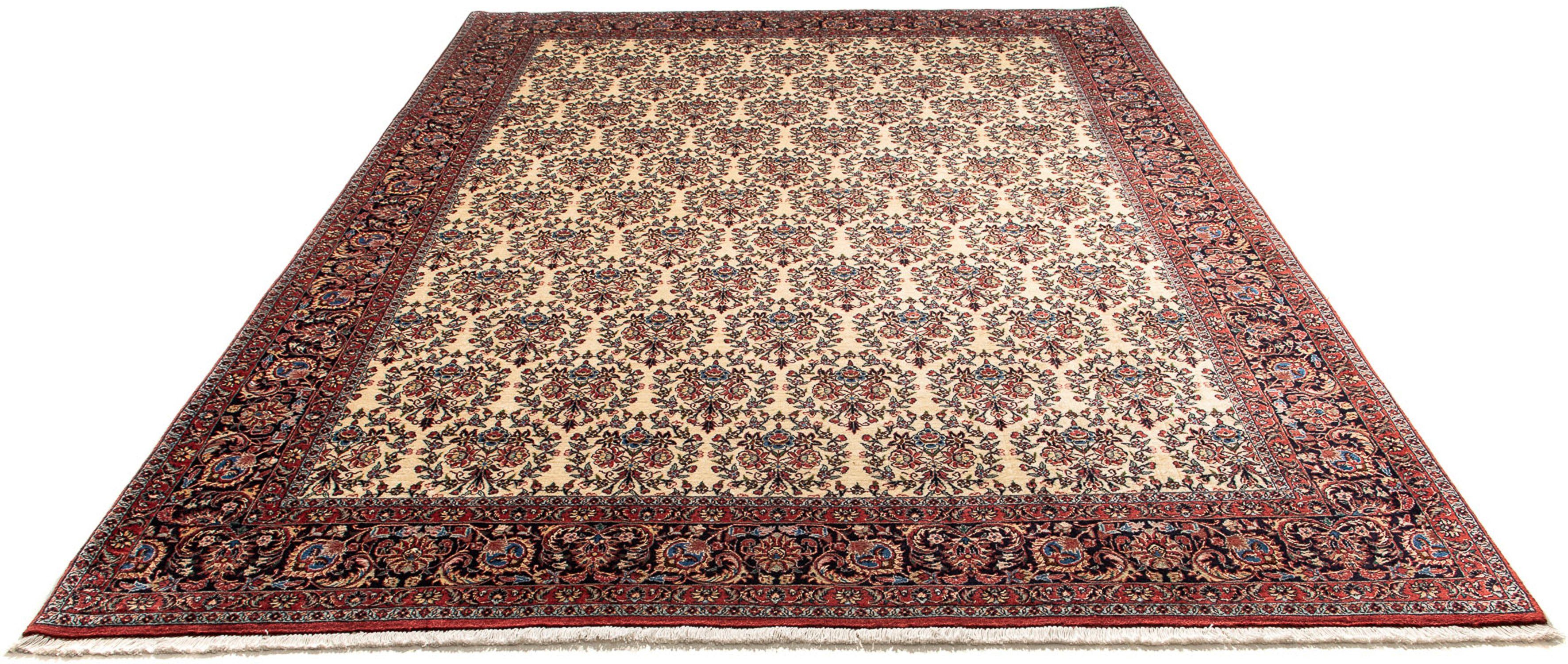 Orientteppich Perser - Bidjar - 300 x 208 cm - beige, morgenland, rechteckig, Höhe: 15 mm, Wohnzimmer, Handgeknüpft, Einzelstück mit Zertifikat