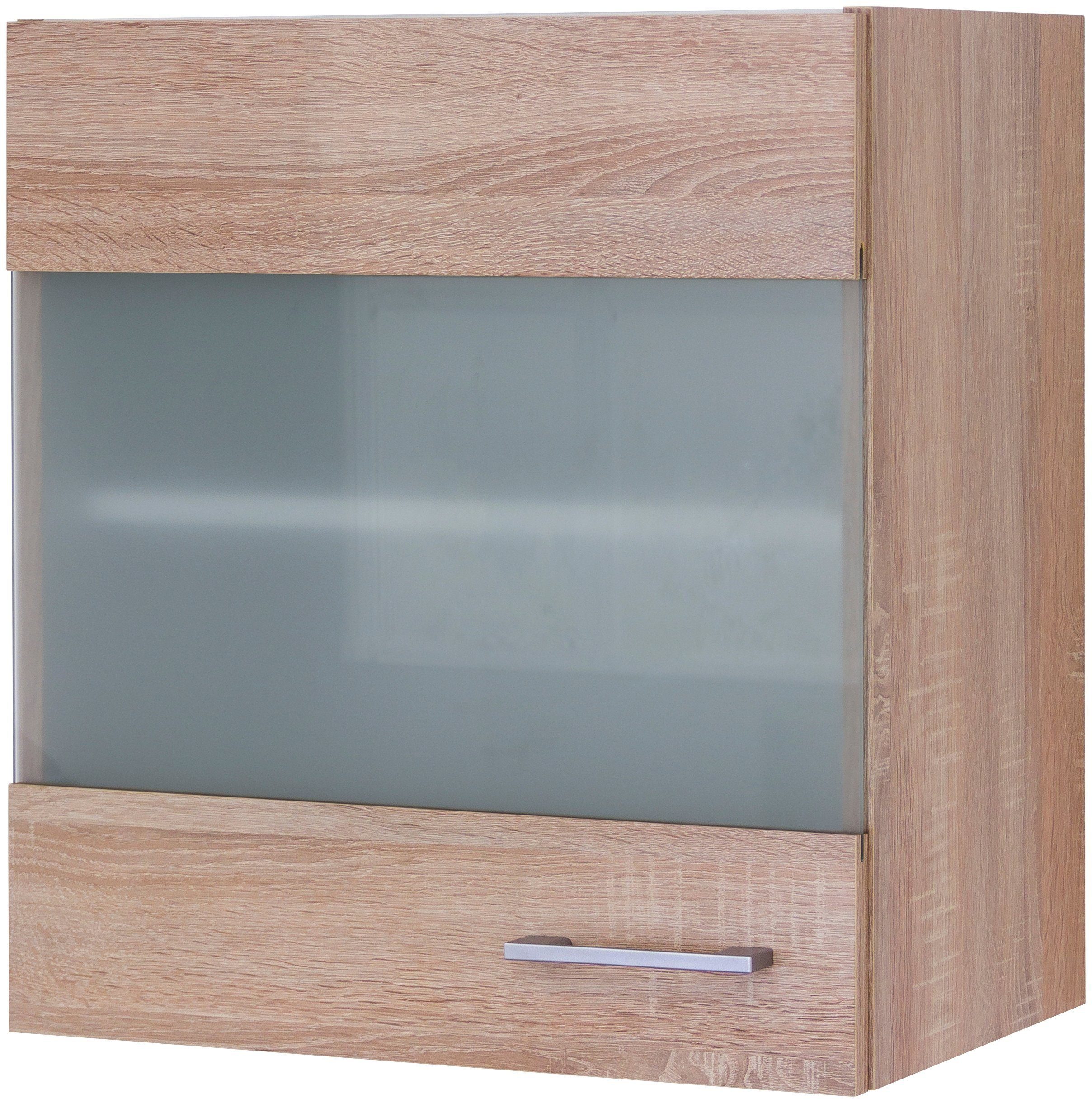 Flex-Well Glashängeschrank 50 H Samoa x Stollenglastüren cm, T) x mit x 32 54,8 (B x