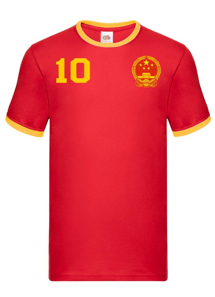 Blondie & Brownie Asien Sport Herren Fußball China Trikot WM Meister T-Shirt Weltmeister