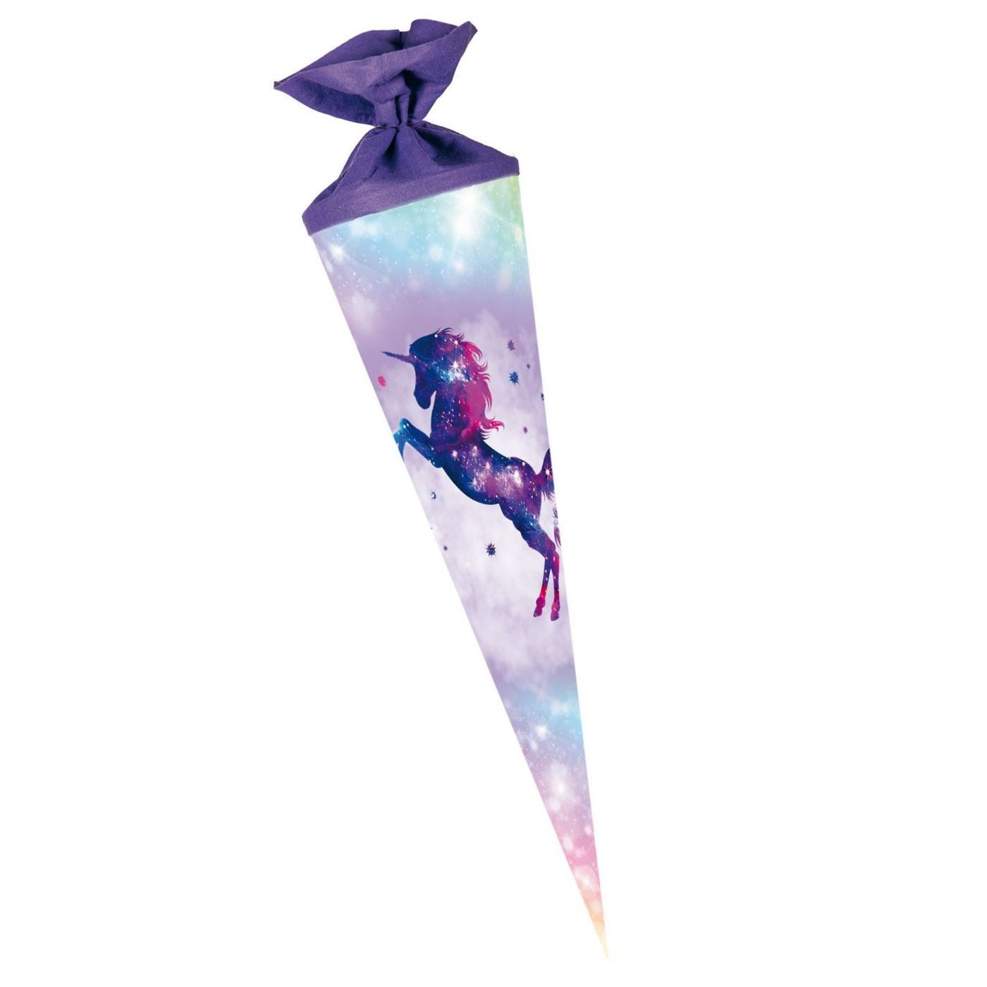 Nestler Schultüte Nestler Schultüte Galaxy Unicorn 70 cm rund Filz