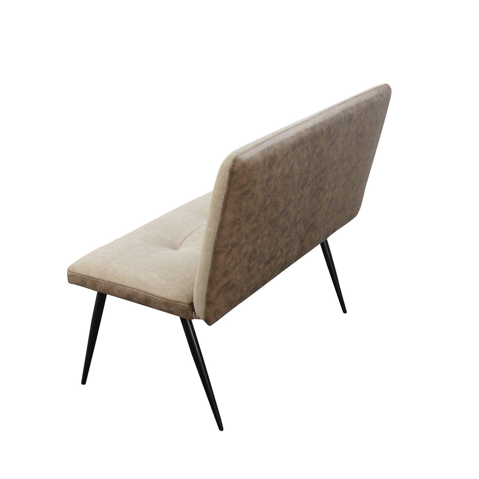 HTI-Living Polsterbank 2-Sitzer Bank Antikbraun/Taupe Joschka (Stück, 1-St., 1 Sitzbank), Küchenbank Sitzbank