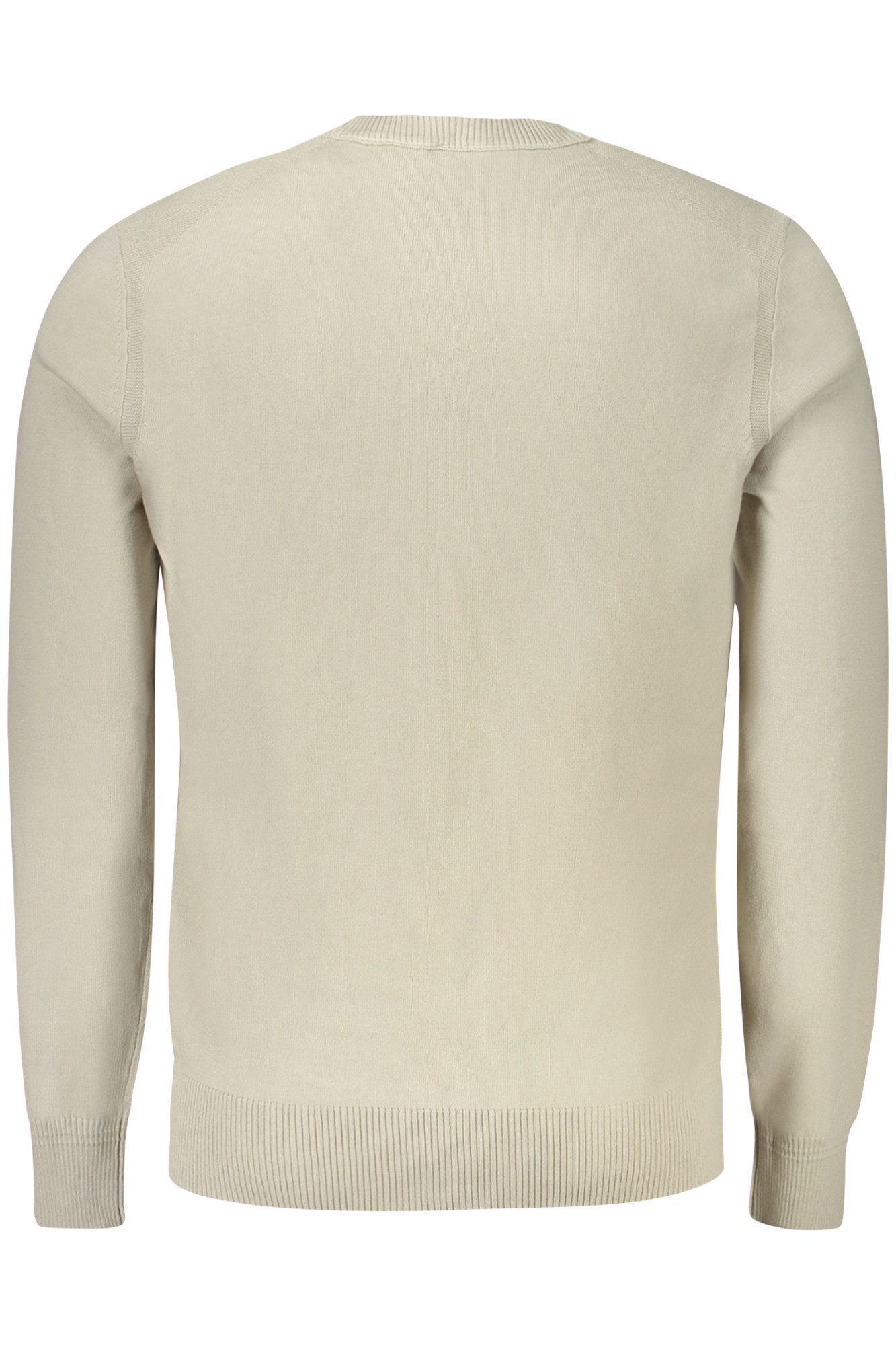 BOSS Strickpullover Eleganter Herrenpullover Beige mit Rundhals und Feiner günstig online kaufen