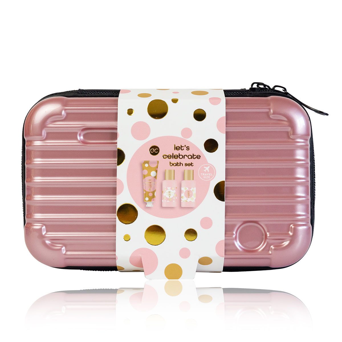 ACCENTRA Pflege-Geschenkset accentra Reiseset LET'S CELEBRATE in Hardcase-Etui Geschenkset, in einem Hardcase-Etui