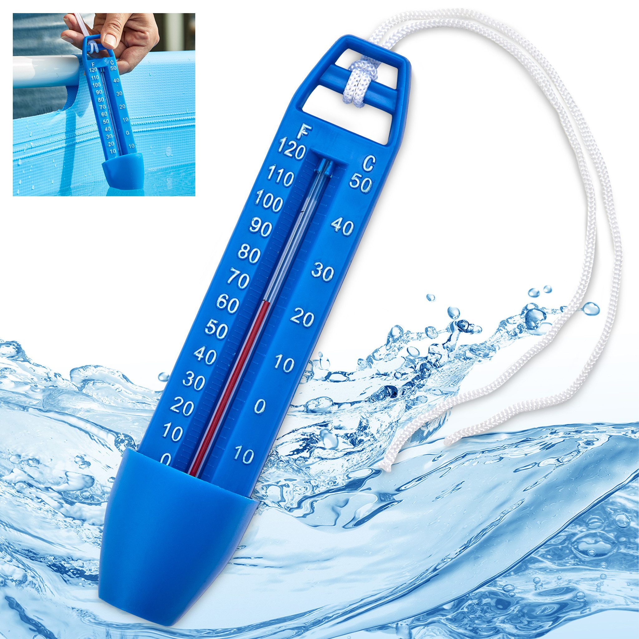 Badethermometer 060501 Celsius 0-50°C Fahrenheit 0-120°F