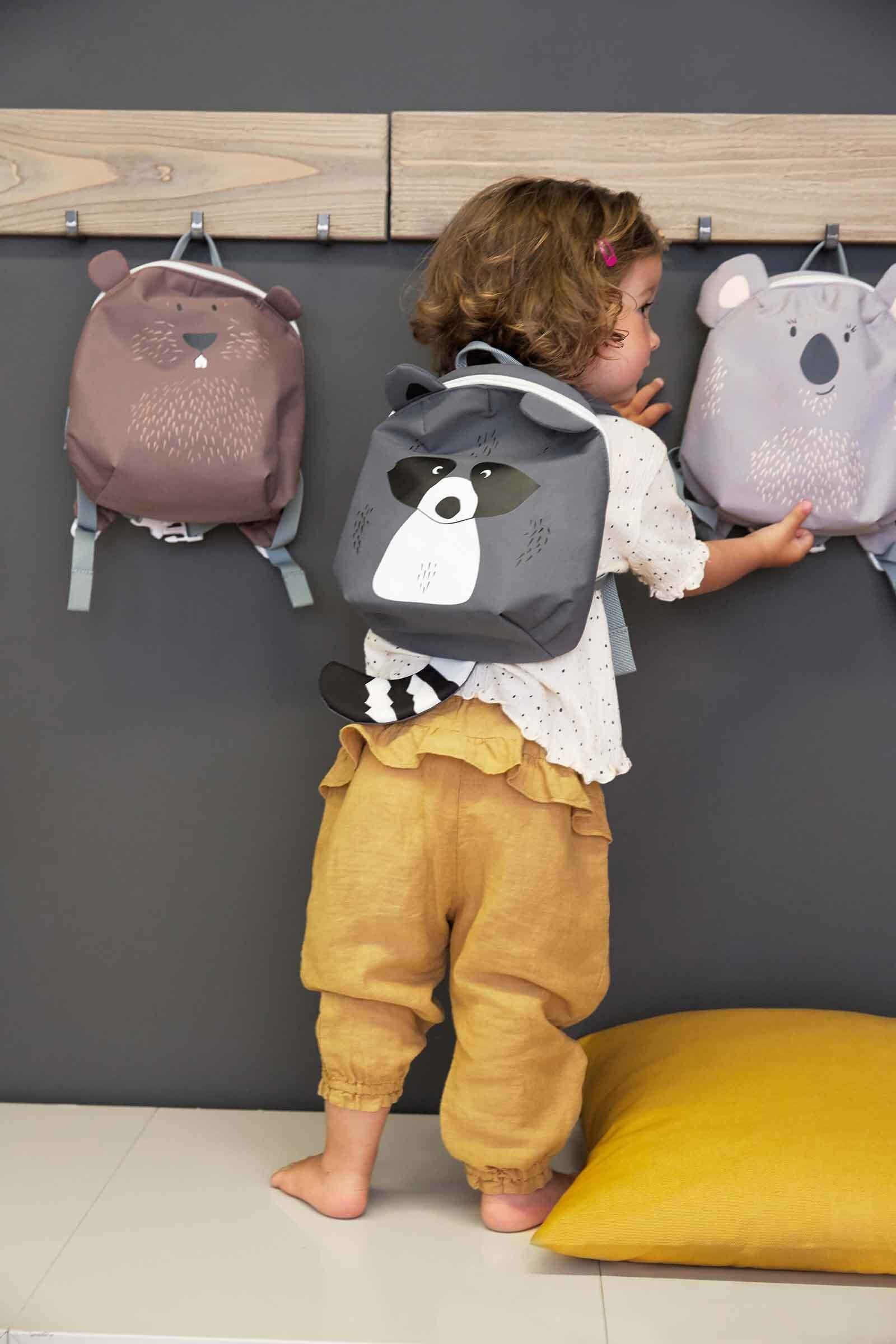 LÄSSIG 20 x 24 About (1 x Friends Rucksack) Kinderrucksack Biber 9,5 cm Kinderrucksack