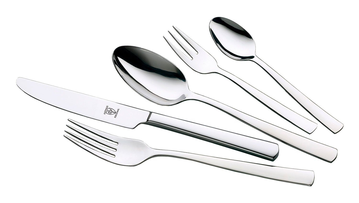 Justinus Besteck-Set VITO, 30-teilig, für 6 Personen, Spülmaschinenfest (30-tlg), 6 Personen, Edelstahl, Klingenstahl, Edelstahl, Ножи aus Klingenstahl
