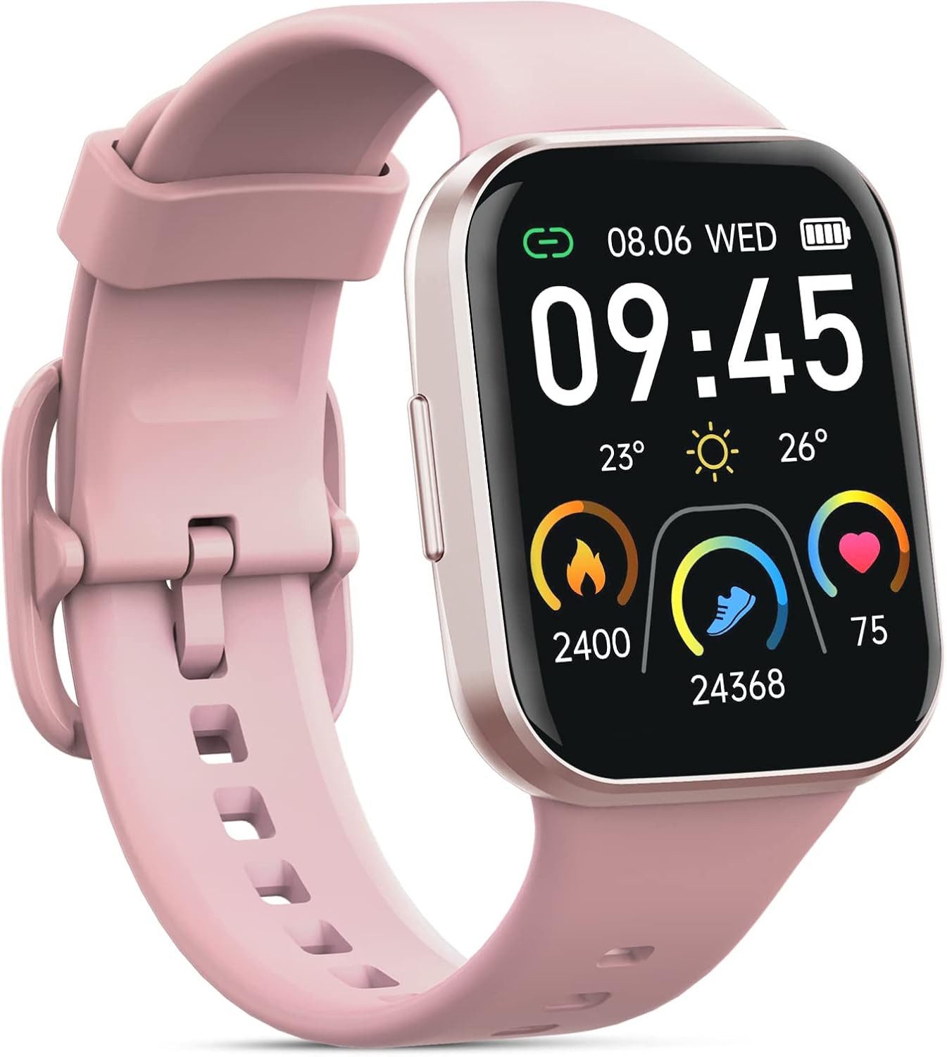 Smartwatch Herren Damen mit Telefonfunktion,Fitness Tracker Smartwatch