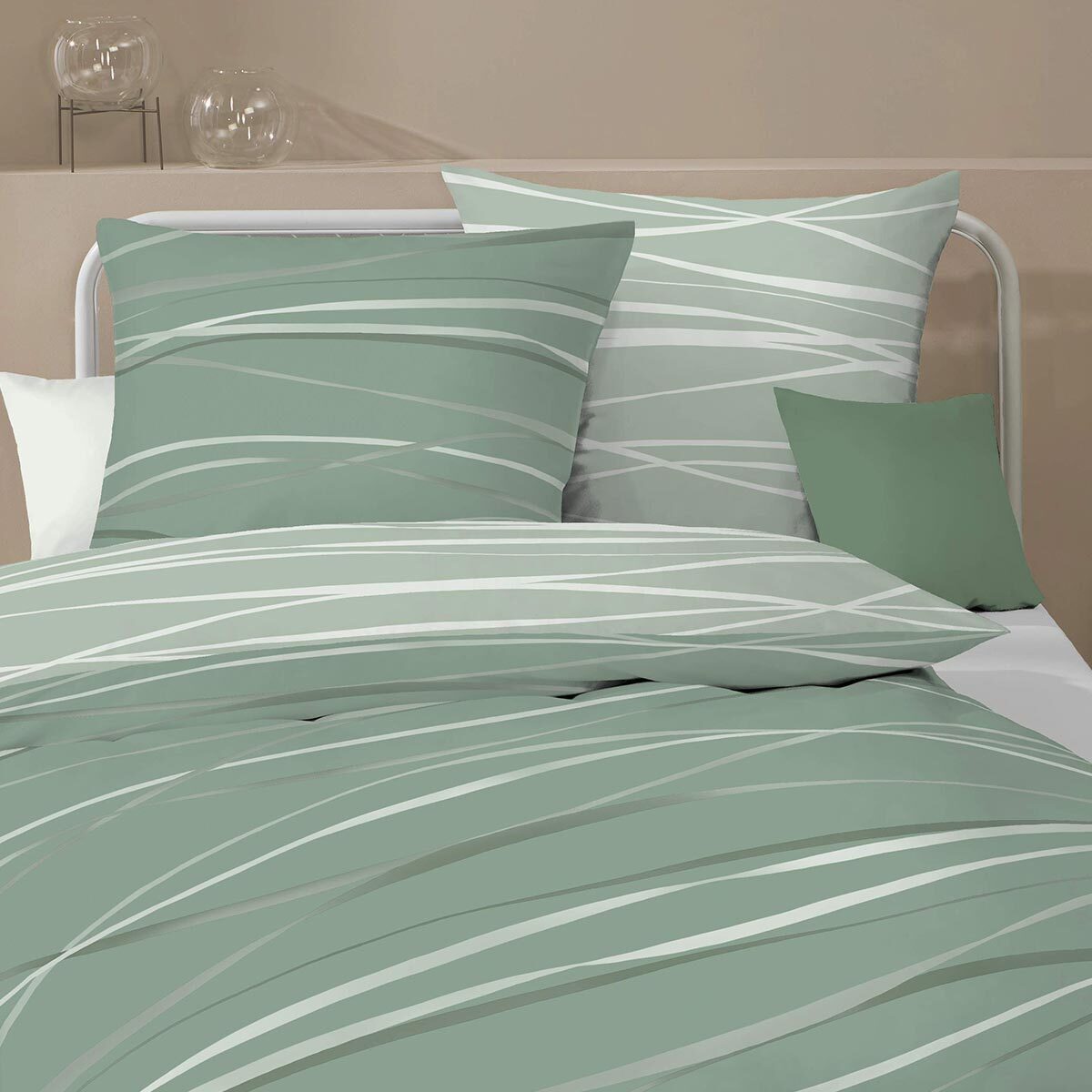 BETTWARENSHOP Bettwäsche Satin Motion oliv, Mako günstig online kaufen