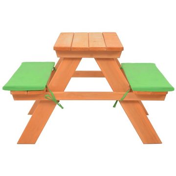 vidaXL Gartenlounge-Set Kinder-Picknicktisch mit Bänken 89×79×50 cm Massivholz Tanne, (1-tlg)