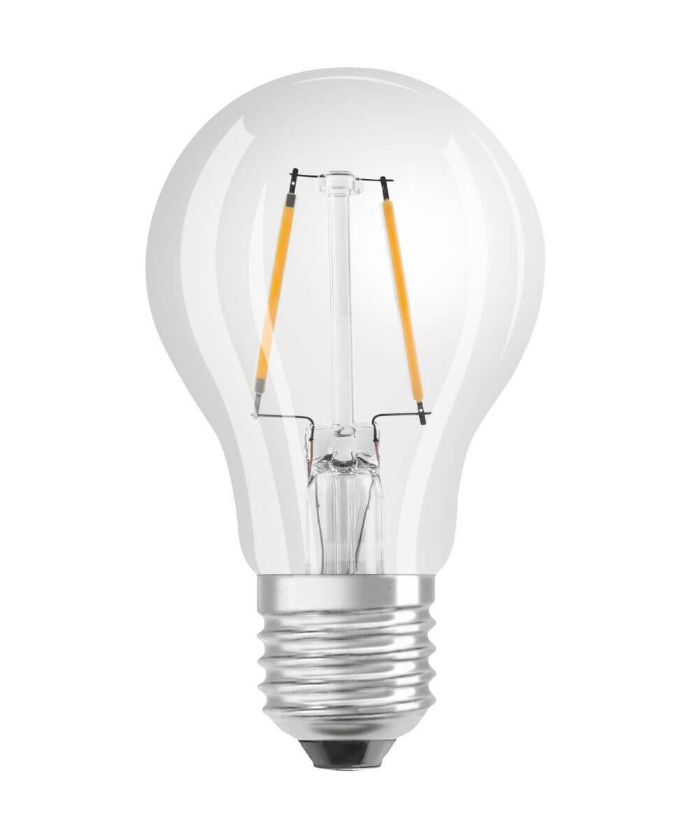 Birne E27 Osram Warmweiß E27, 136lm 2700K, Osram Filament = 15W LED A60 Klar Warmweiß LED-Leuchtmittel 1.5W