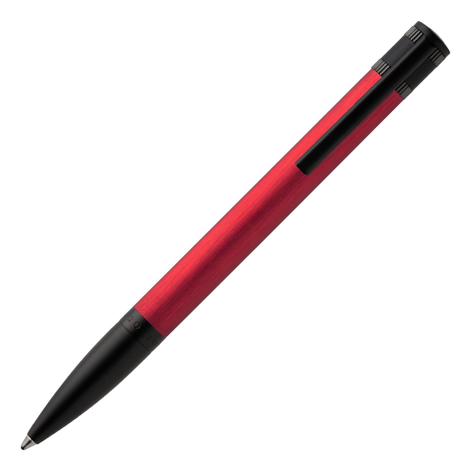 BOSS Drehkugelschreiber Kugelschreiber Explore Brushed Red Hugo Boss Ballp,  (kein Set)