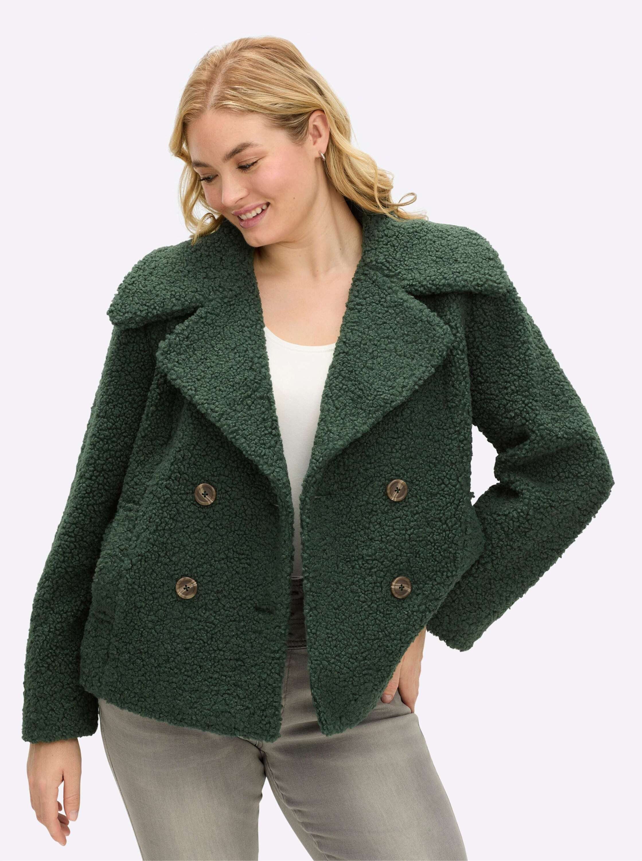 sheego by Joe Browns Allwetterjacke Teddy-Jacke Langarm günstig online kaufen