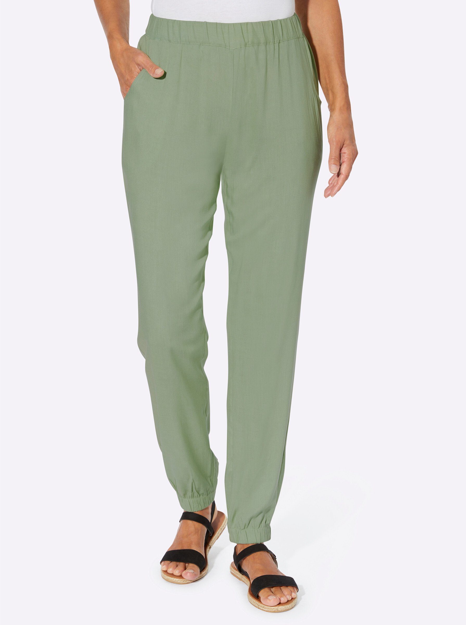 Sieh an! Jerseyhose Haremshose Innenbeinlänge ca. günstig online kaufen