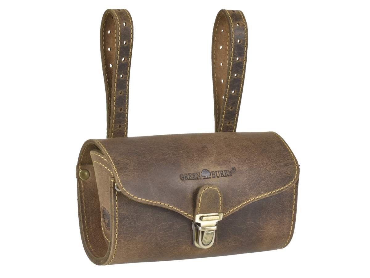 Greenburry Fahrradtasche Vintage, Radtasche, Ledertasche, Lenkertasche