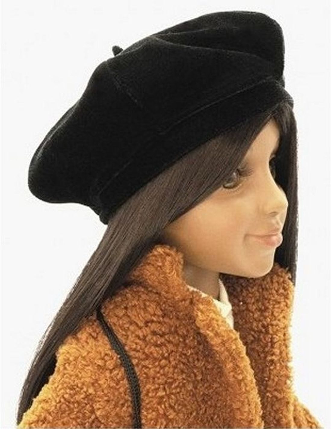 I´m a Girly Puppenkleidung Puppen Mütze Beret Baskenmütze schwarz Puppenbek günstig online kaufen