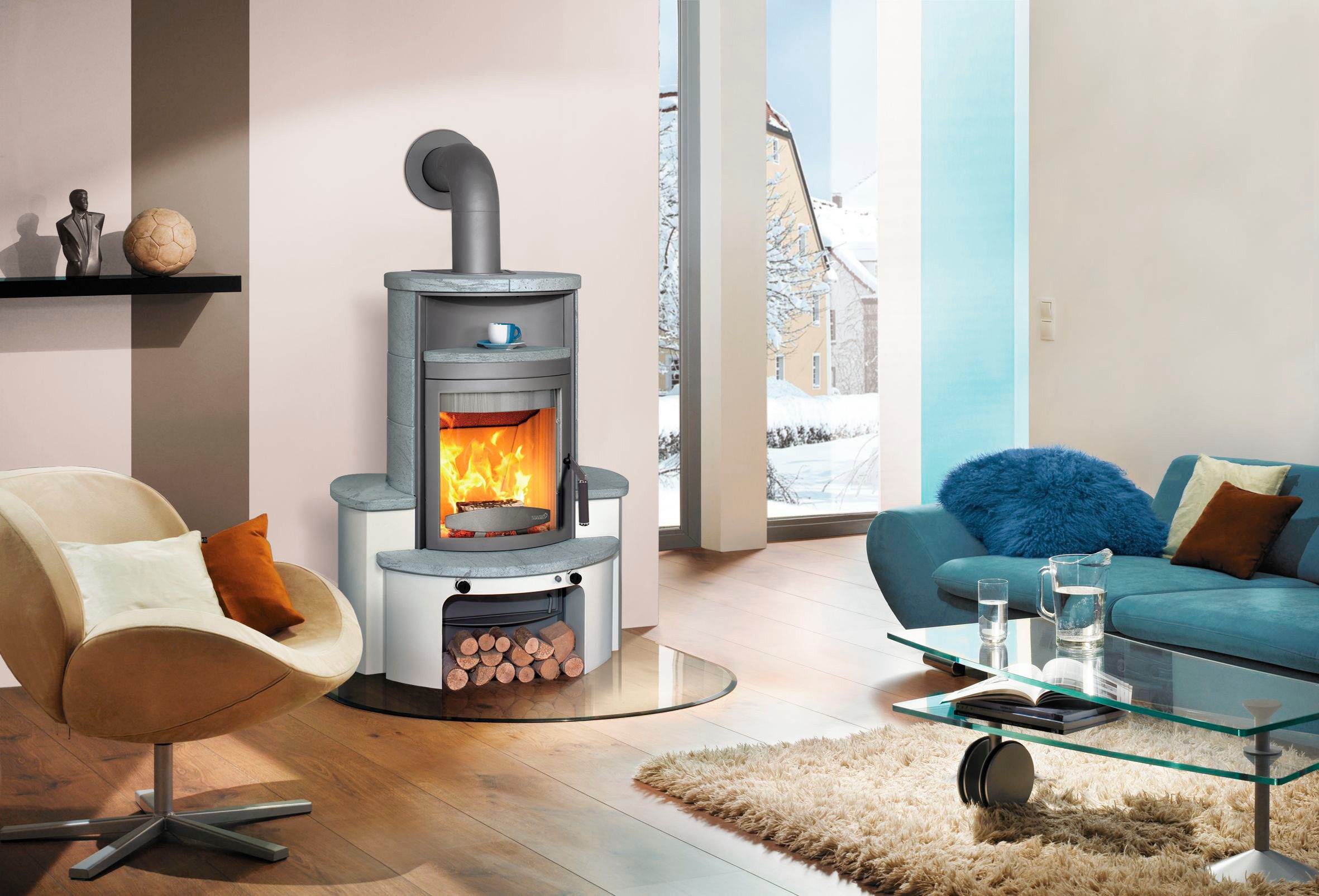 HARK Kaminofen »Avenso GT ECOplus 8 KW«, 8 kW, Dauerbrand, Naturstein günstig online kaufen
