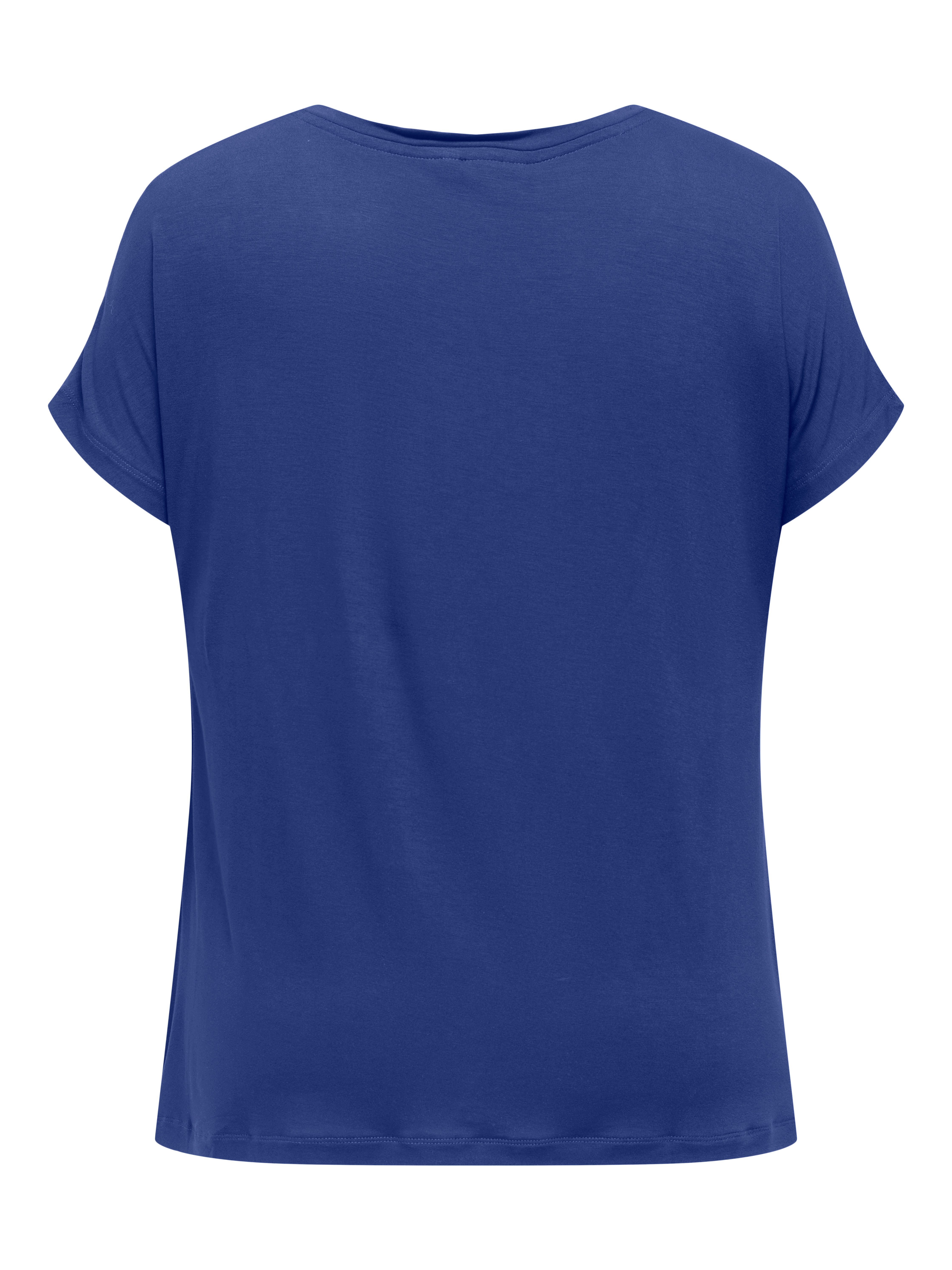 ONLY CARMAKOMA Kurzarmshirt CARVIGGA S/S O-NECK MIX TEE JRS BS günstig online kaufen