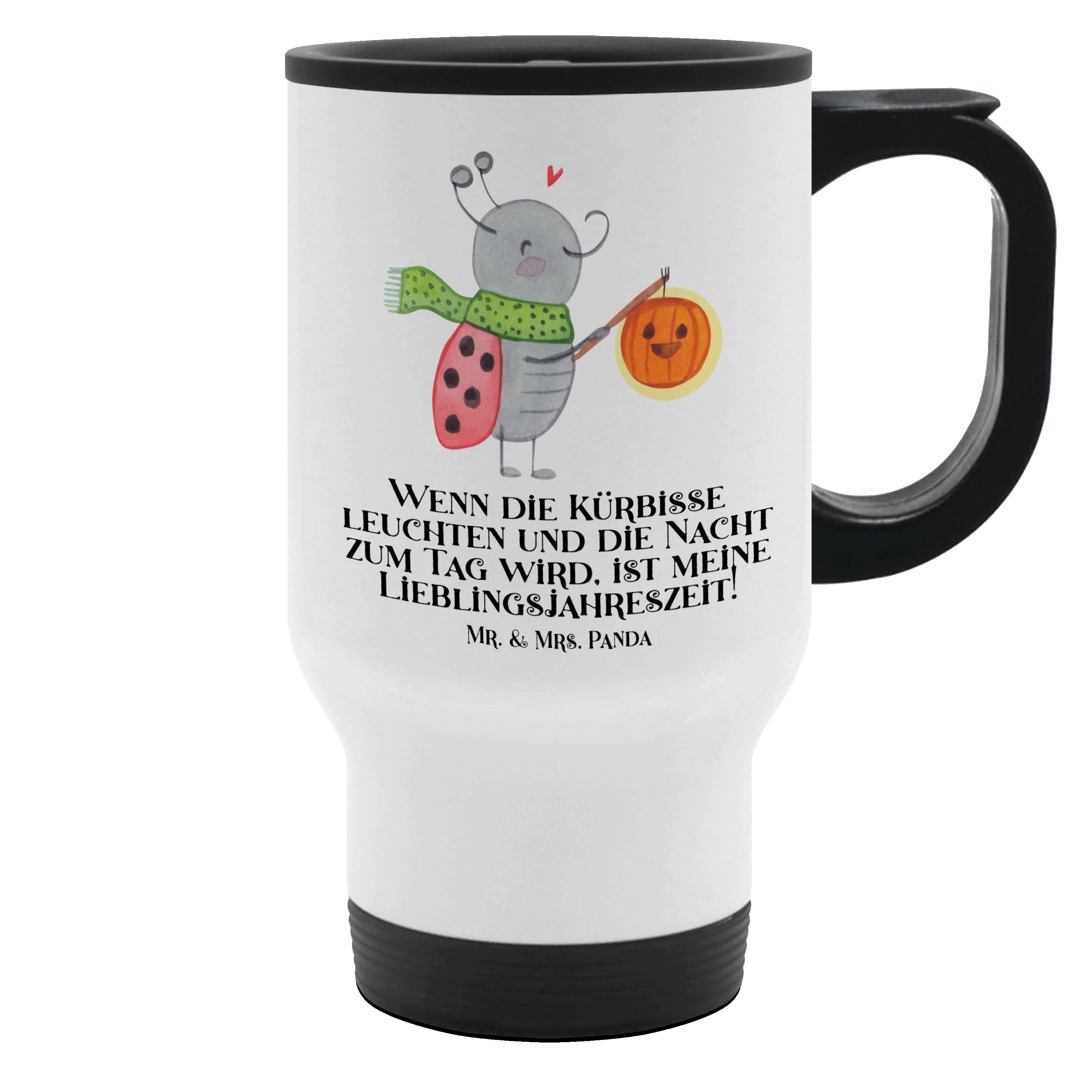 Mr. & Mrs. Panda Thermobecher Halloween Magie, Kaffeebecher To Go, Weiß, Gruselparty, Thermobecher, Edelstahl, Thermobecher Klein Thermobecher Doppelwandig Leichter Thermobecher