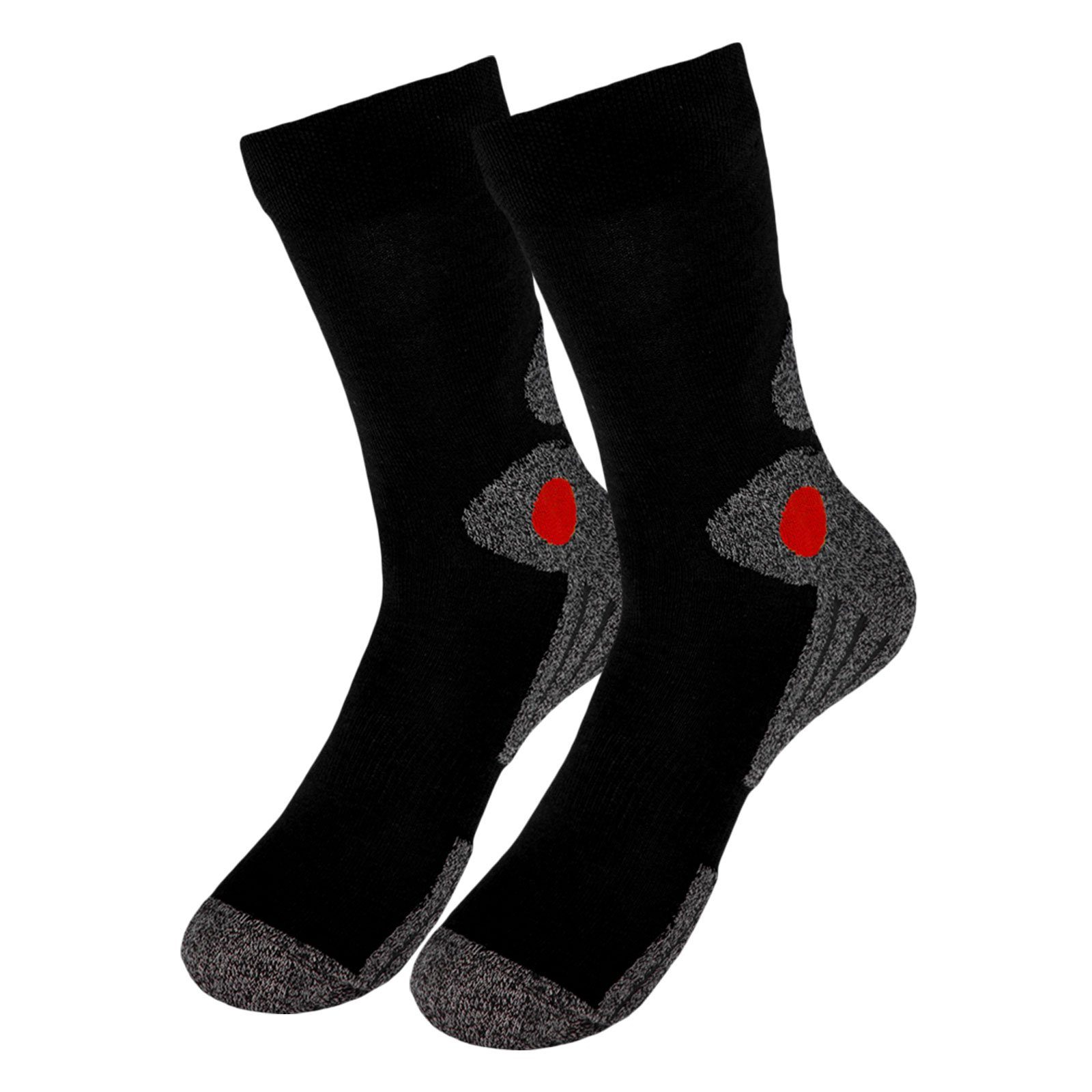 One Strange Rock Funktionssocken Trekkingsocken (4-Paar) mit ergonomischer Knöchelpolsterung