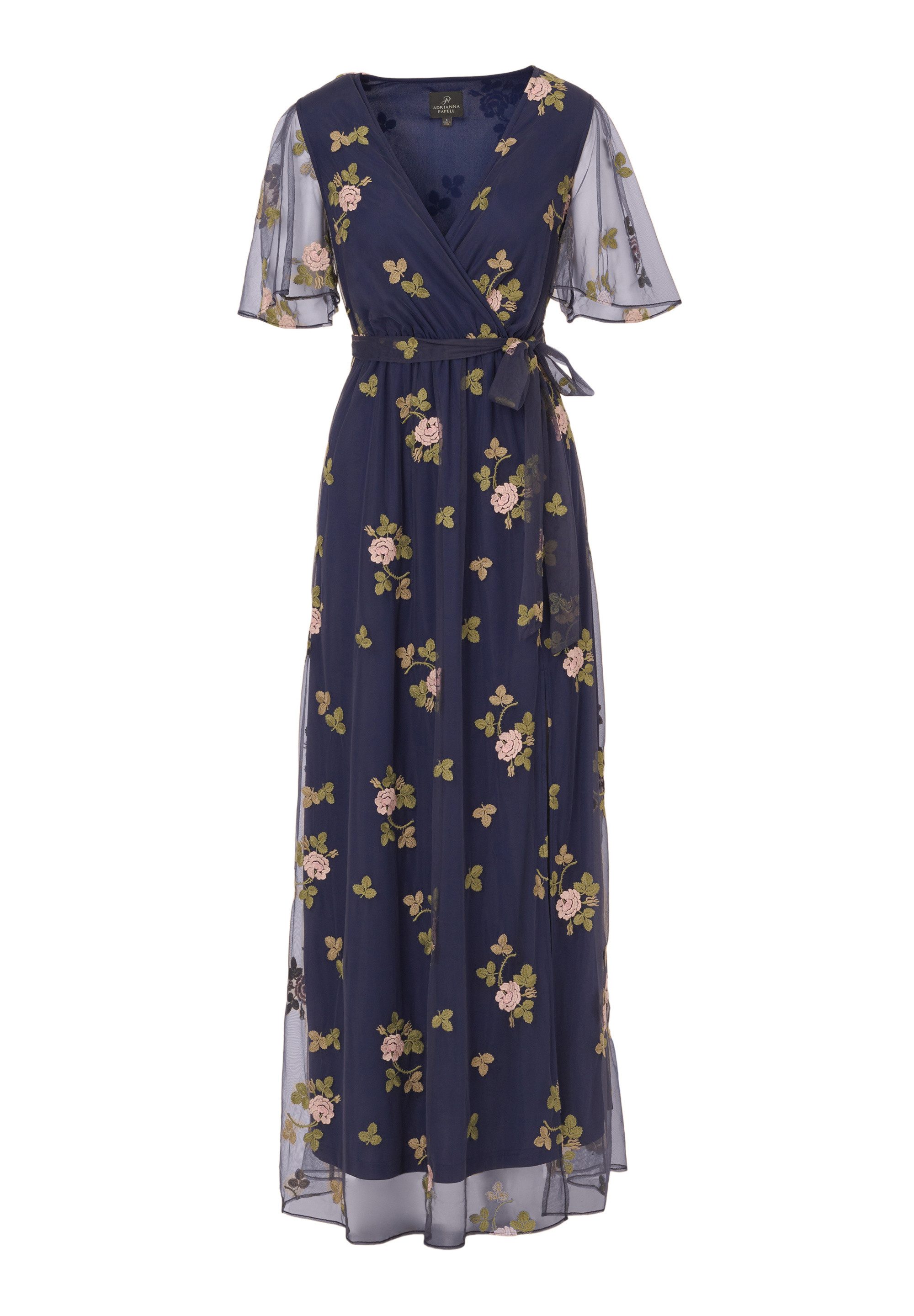 Adrianna Papell Maxikleid Embroidered Flutter Dress Tailliert, figurbetont, günstig online kaufen
