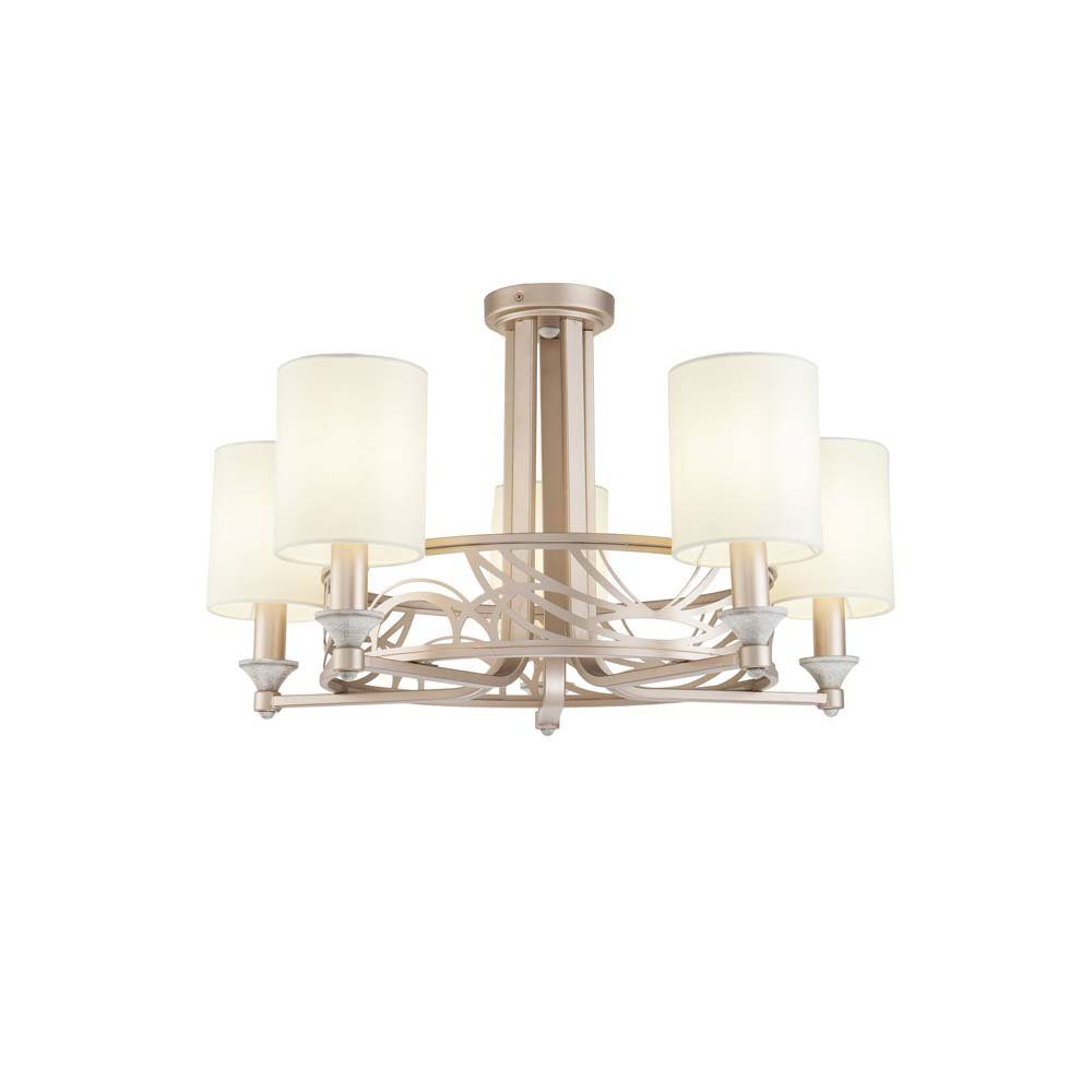 Maytoni Kronleuchter, Leuchtmittel nicht inklusive, Pendelleuchte Kronleuchter Deckenlampe Deckenleuchte Metall creme