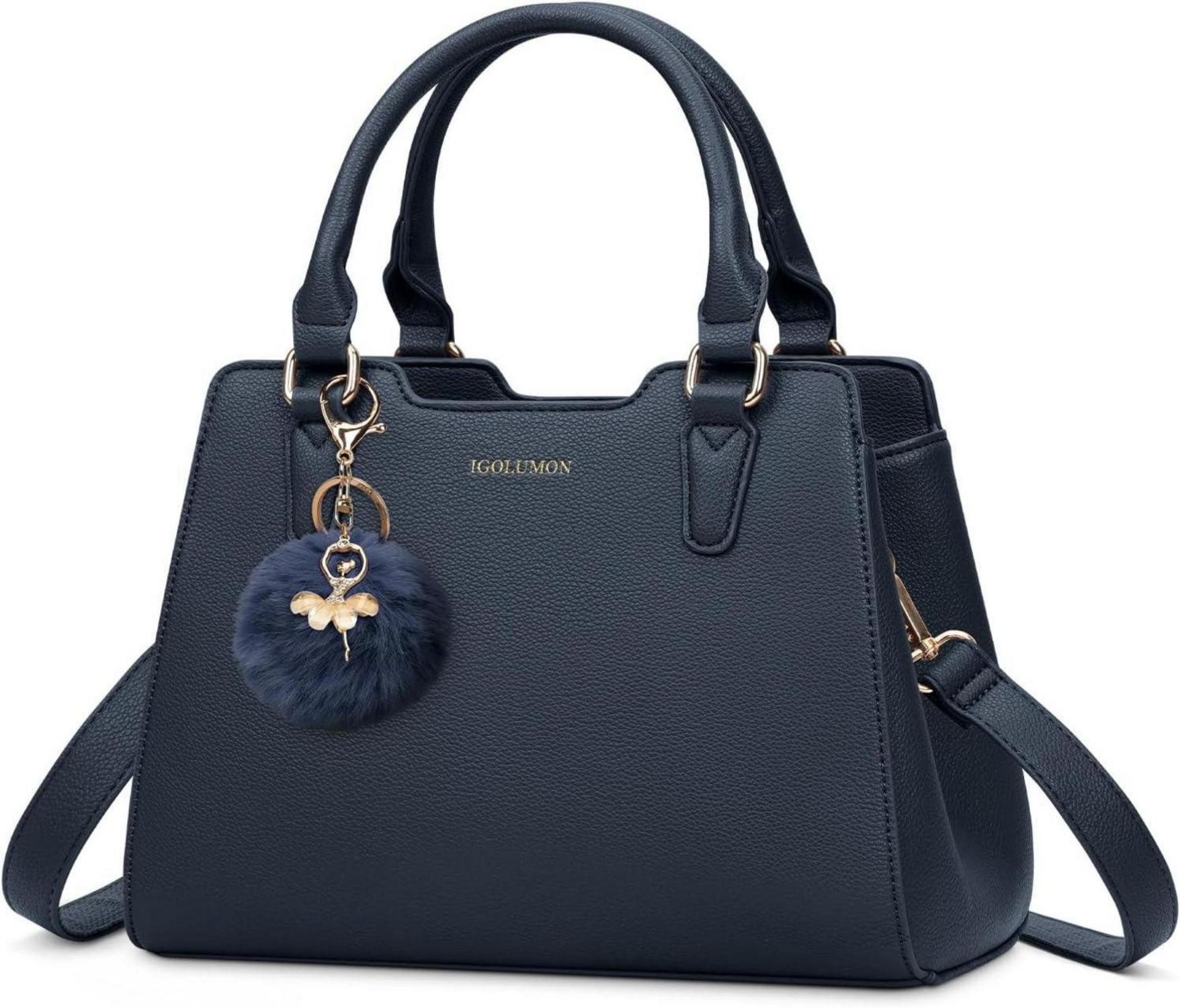 Henkeltasche Handtasche Damen Mittelgroß Leder Henkeltasche Schultertasche