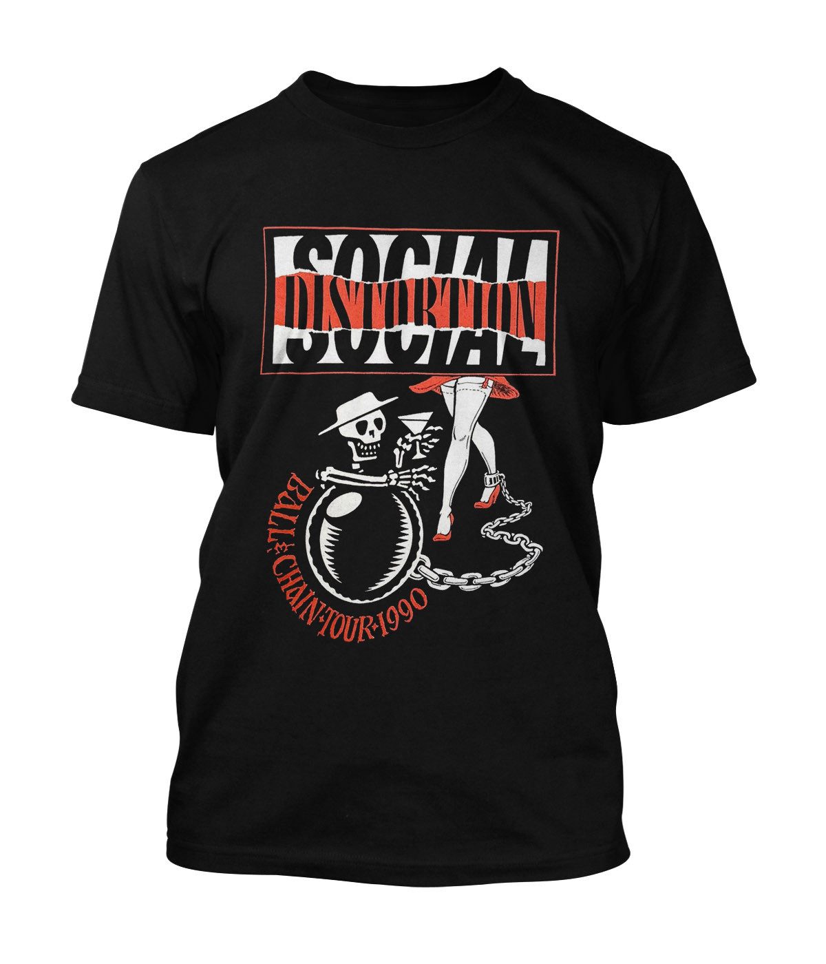 Social Distortion T-Shirt Ball And Chain Ball And Chain