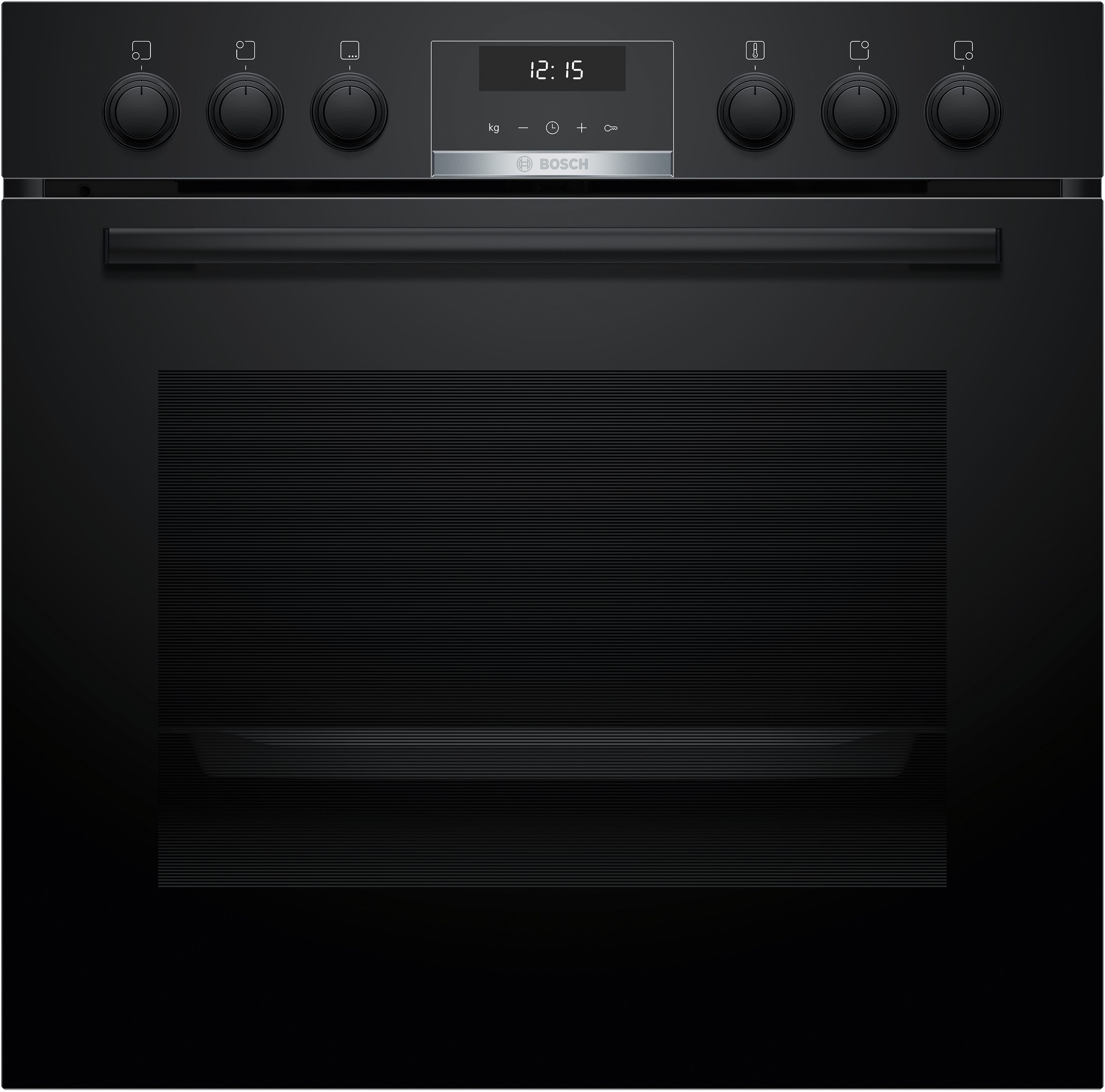 BOSCH Elektro-Herd-Set HND611LS67, mit Backwagen, Hydrolyse, Backwagen mit ausziehbarer Tür für bequemes Kochen & Backen