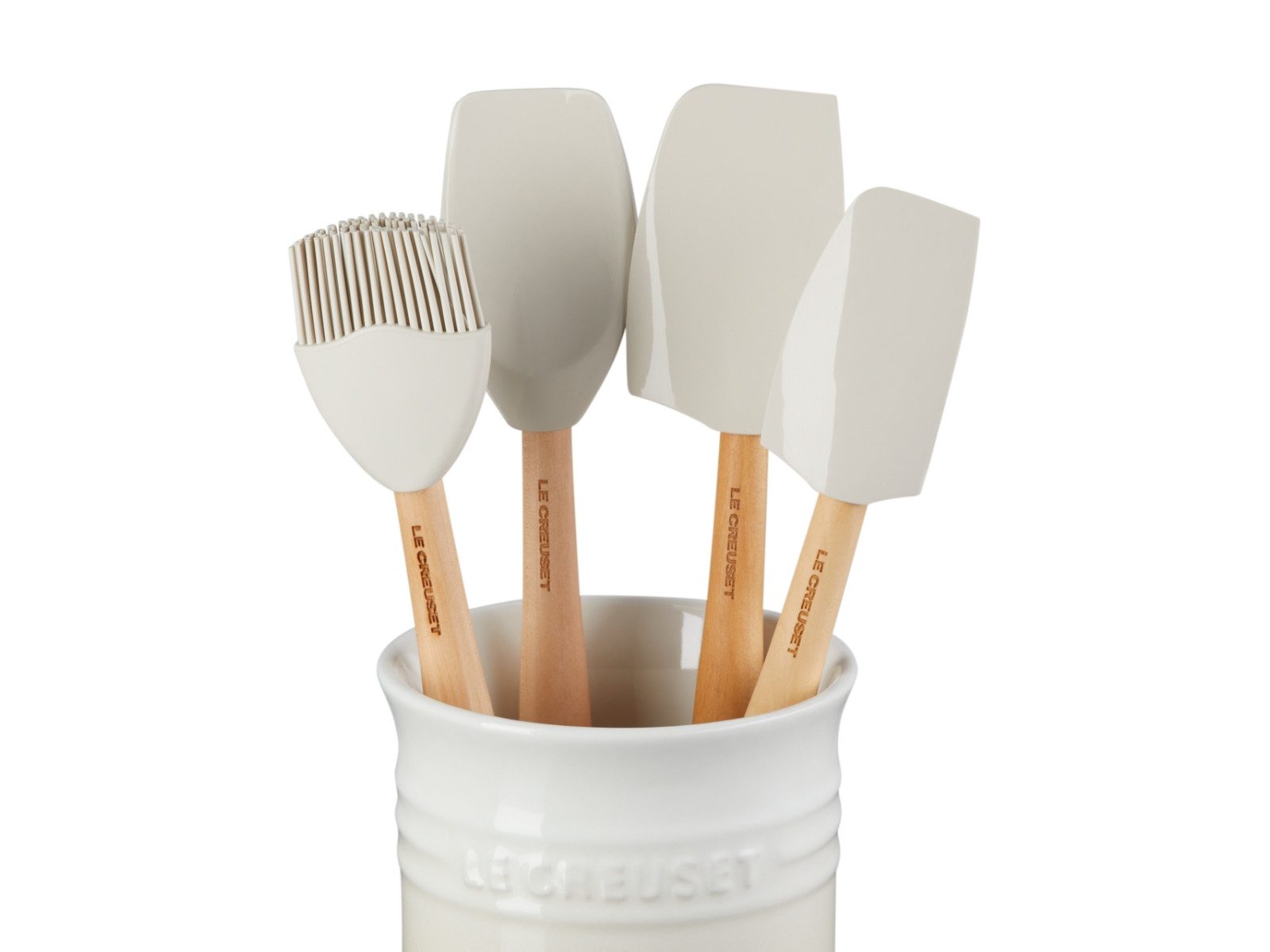 LE CREUSET Küchenspachtel Craft Kochkelle meringue Set 5tlg