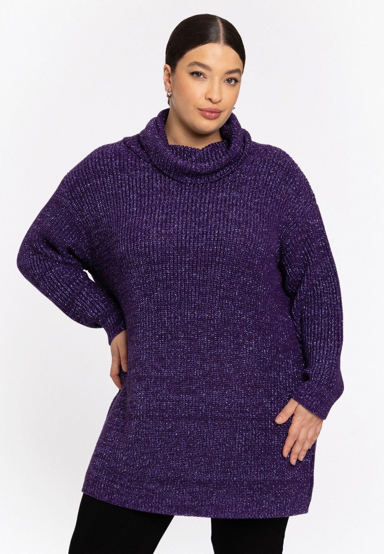 YOEK Longpullover Damen Pullover Mit Kragen