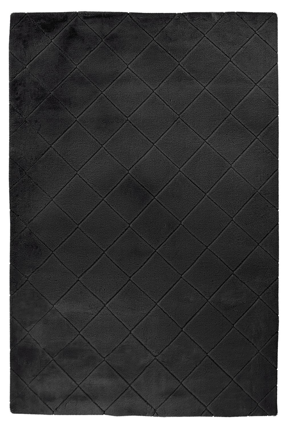 Teppich Boss Hochflor-Teppich Hochflor Teppich Inga 125 - Schwarz, rechteckig, Höhe: 30 mm
