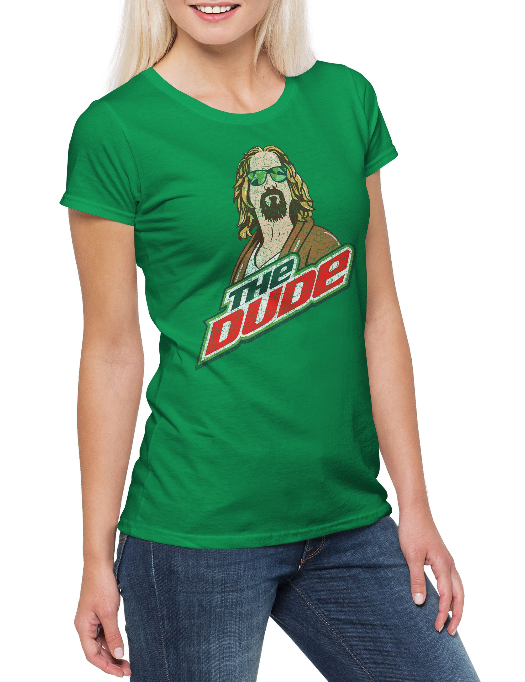 Print-Shirt The Dude Damen T-Shirt Big Walter Lebowski Donaly Donny Bowling Guy