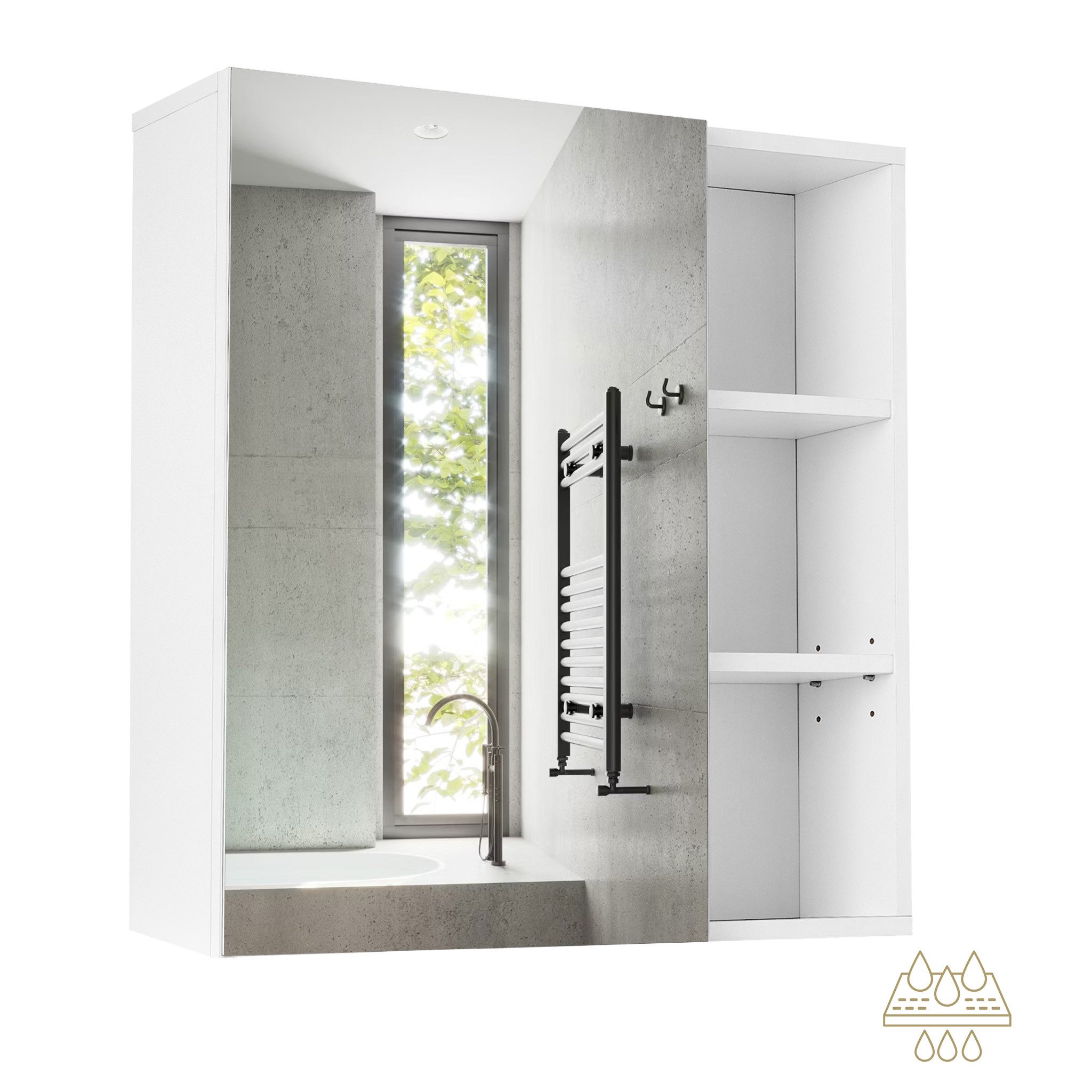 Mondeer Badezimmerspiegelschrank Badezimmerspiegel mit Spiegel und günstig online kaufen