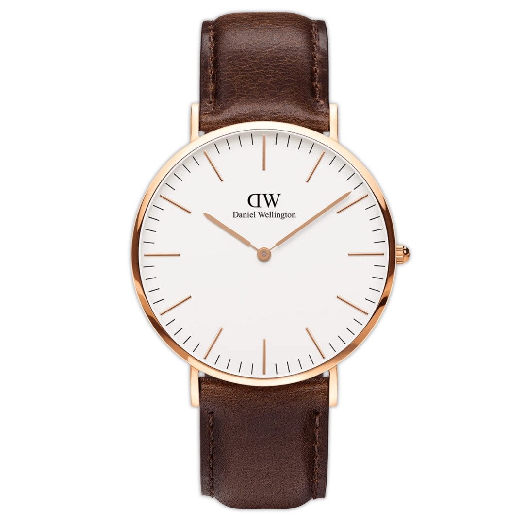 Daniel Wellington Quarzuhr Classic Bristol Rose Gold Armbanduhr 40 mm DW00100009