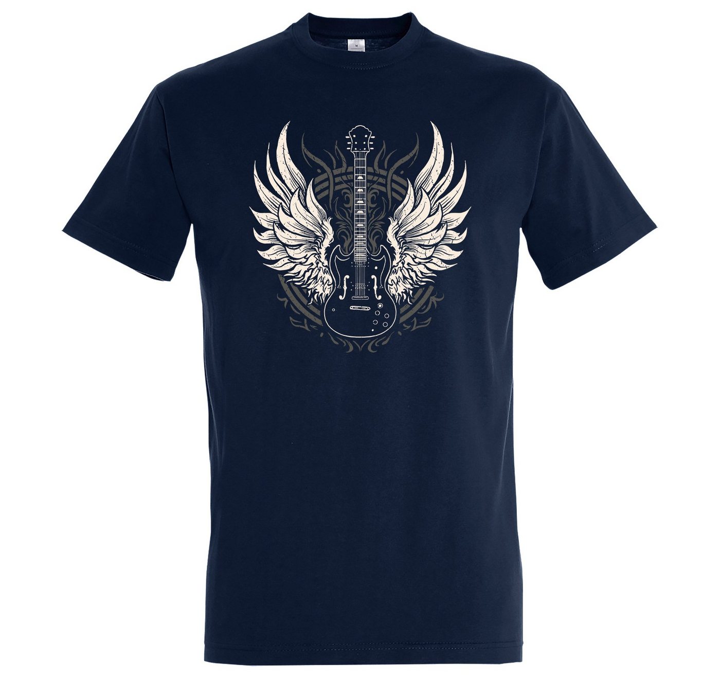 Youth Designz T-Shirt GitarreFlügel Herren T-Shirt mit lustigem Spruch
