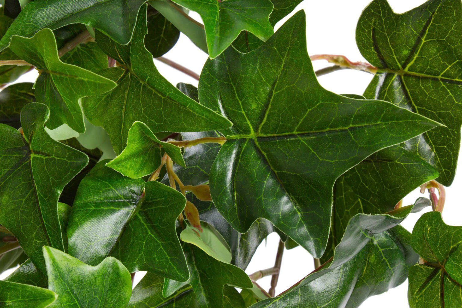 Künstliche Zimmerpflanze Efeu-Hängebusch mit 10 grün Botanic-Haus, 50 Stielen cm Efeu, Höhe