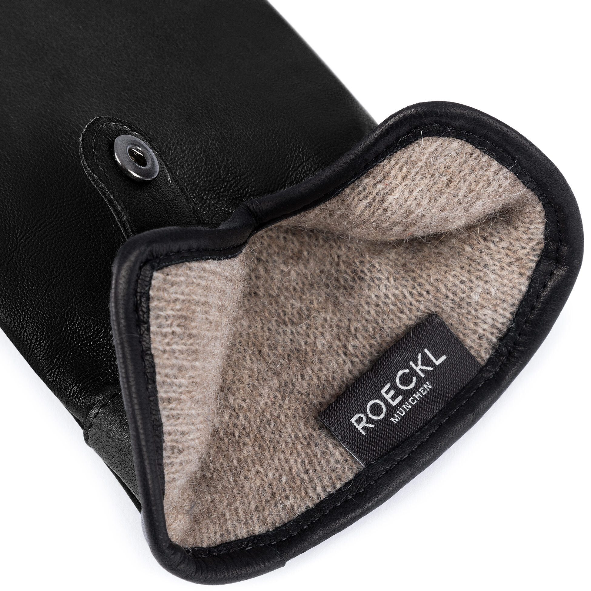 Roeckl Lederhandschuhe DRESDEN TOUCH Handschuhe mit Druckverschluss