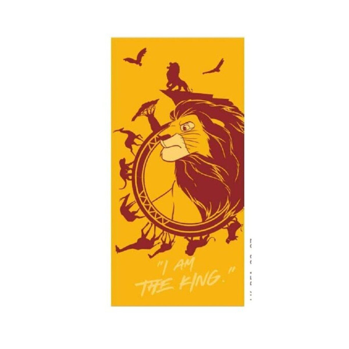 Disney Badetücher Disney König der Löwen Power Strandtuch 70x140cm, 100% Polyester (1-St)