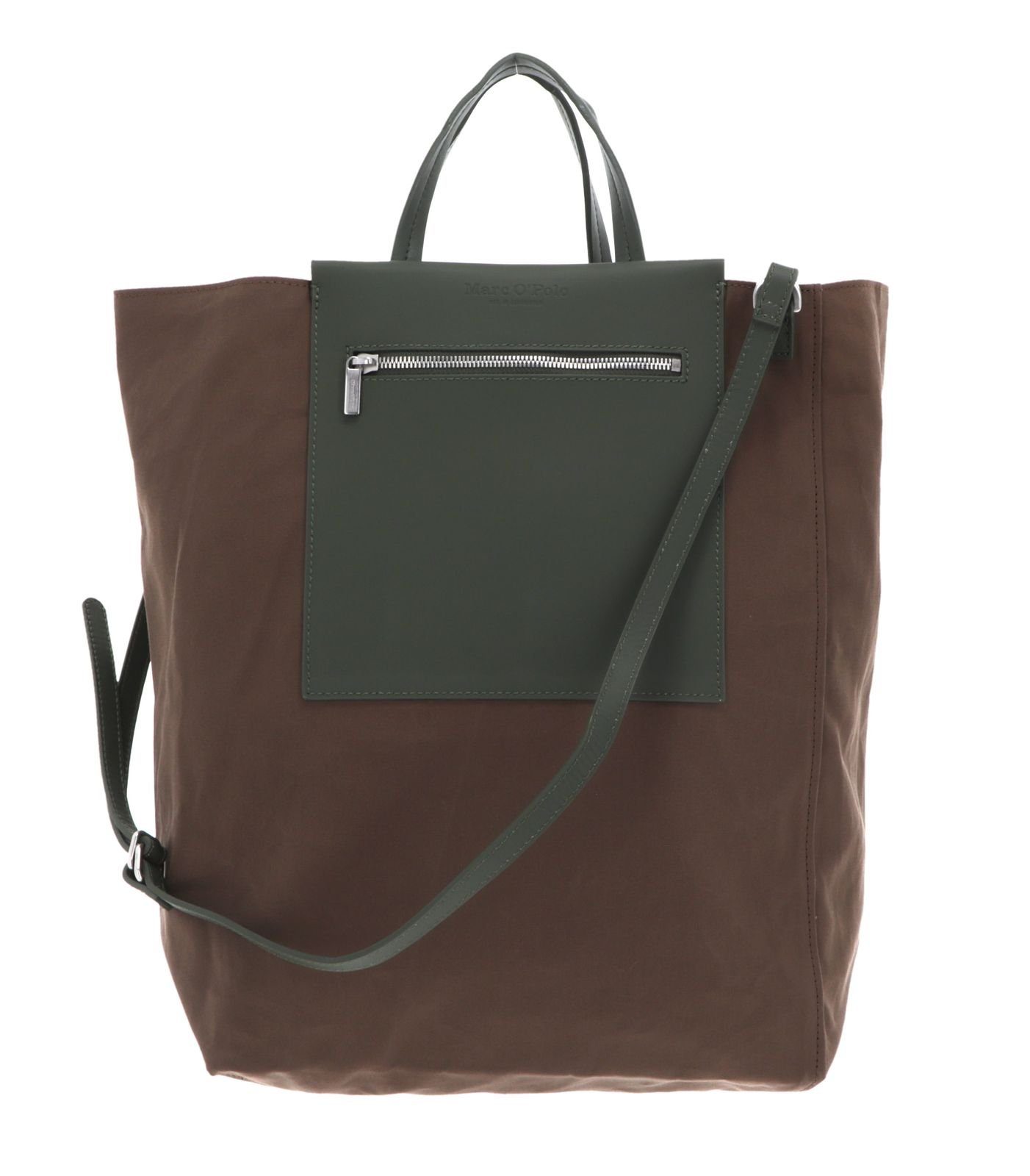 Marc O'Polo Schultertasche Nutshell Brown / Green