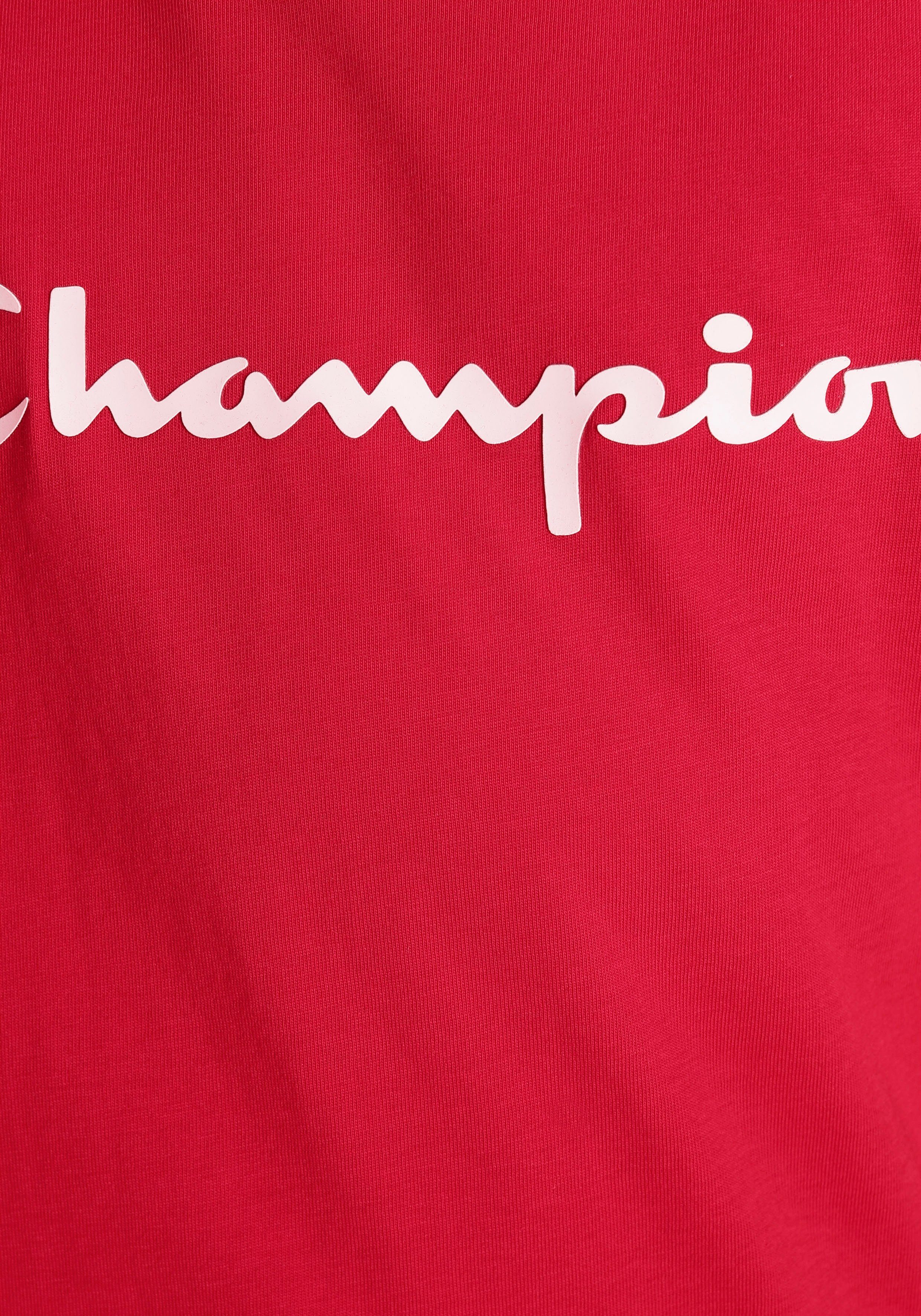 T-Shirt Crewneck rot Champion T-Shirt