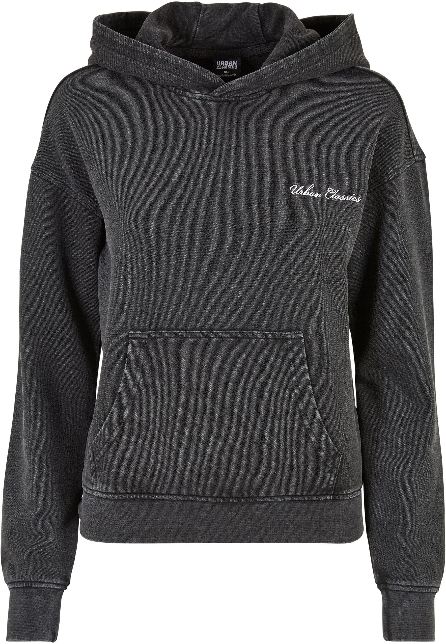 Kapuzenpullover Urban Classics Damen Ladies Small Embroidery Terry Hoody