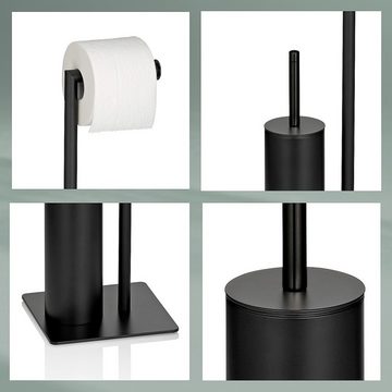 kela Toilettenpapierhalter Style, Standgarnitur, WC-Behälter mit herausnehmbaren Inneneimer, Gummifüße